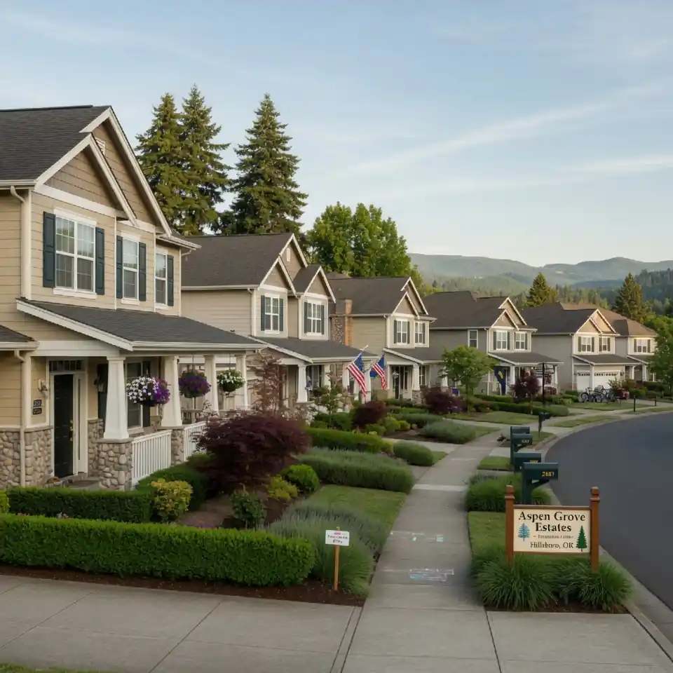 A Hillsboro Oregon home representative of the Washington County housing stock Russ inspects