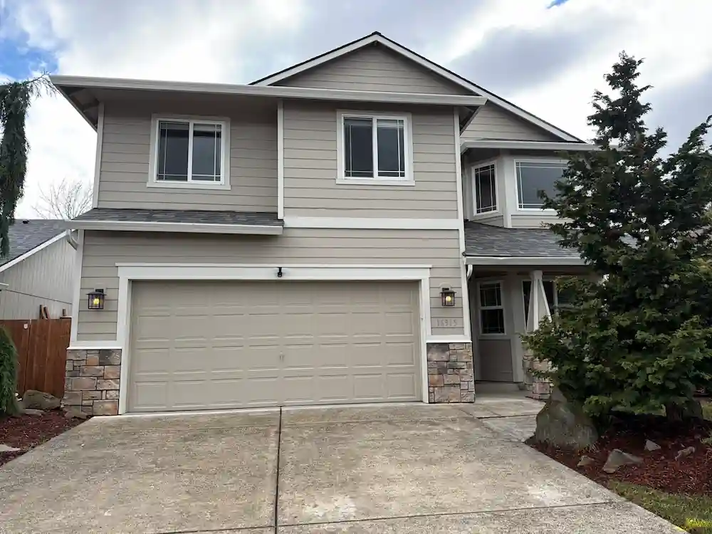 A Camas Washington home representative of the Clark County housing stock Russ inspects