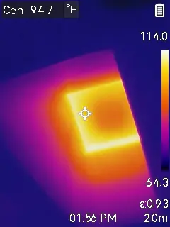 Infrared camera detecting moisture